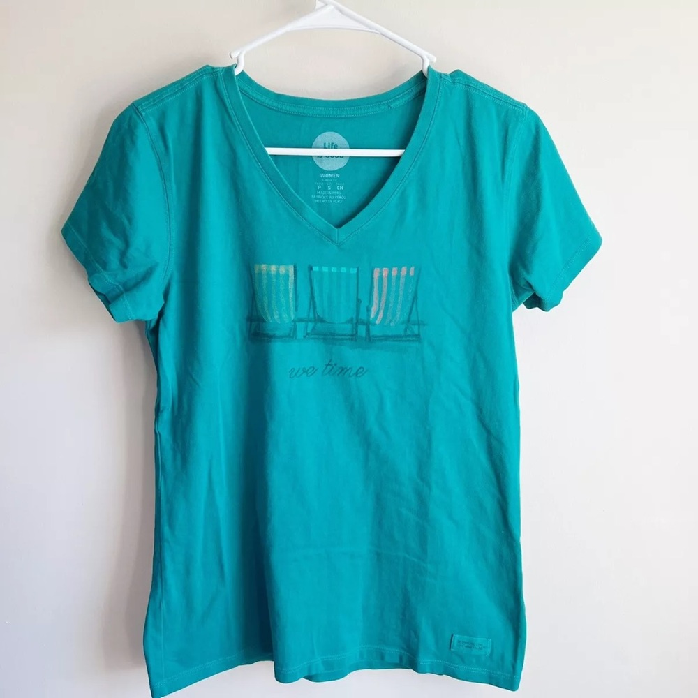 Life is Good blue t shirt